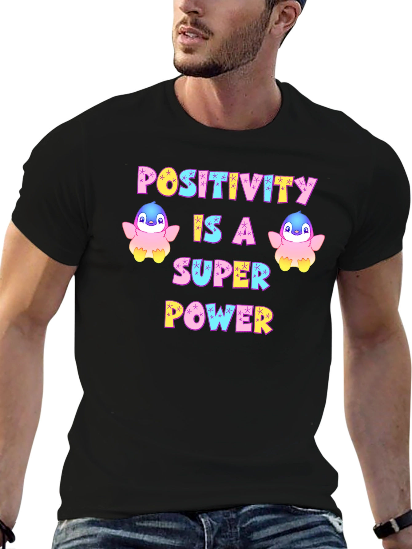 Positivity Super Power Graphic T-Shirt