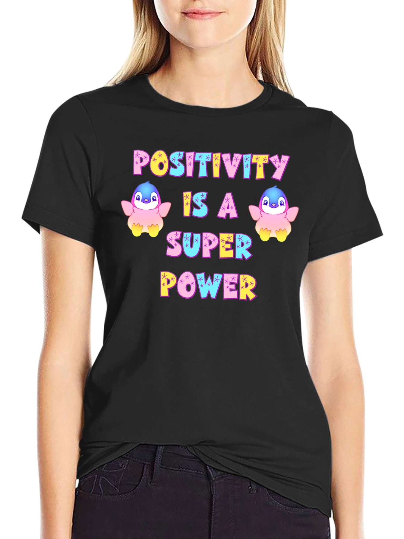 Positivity Super Power Graphic T-Shirt