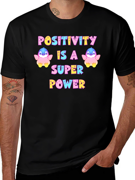 Positivity Super Power Graphic T-Shirt