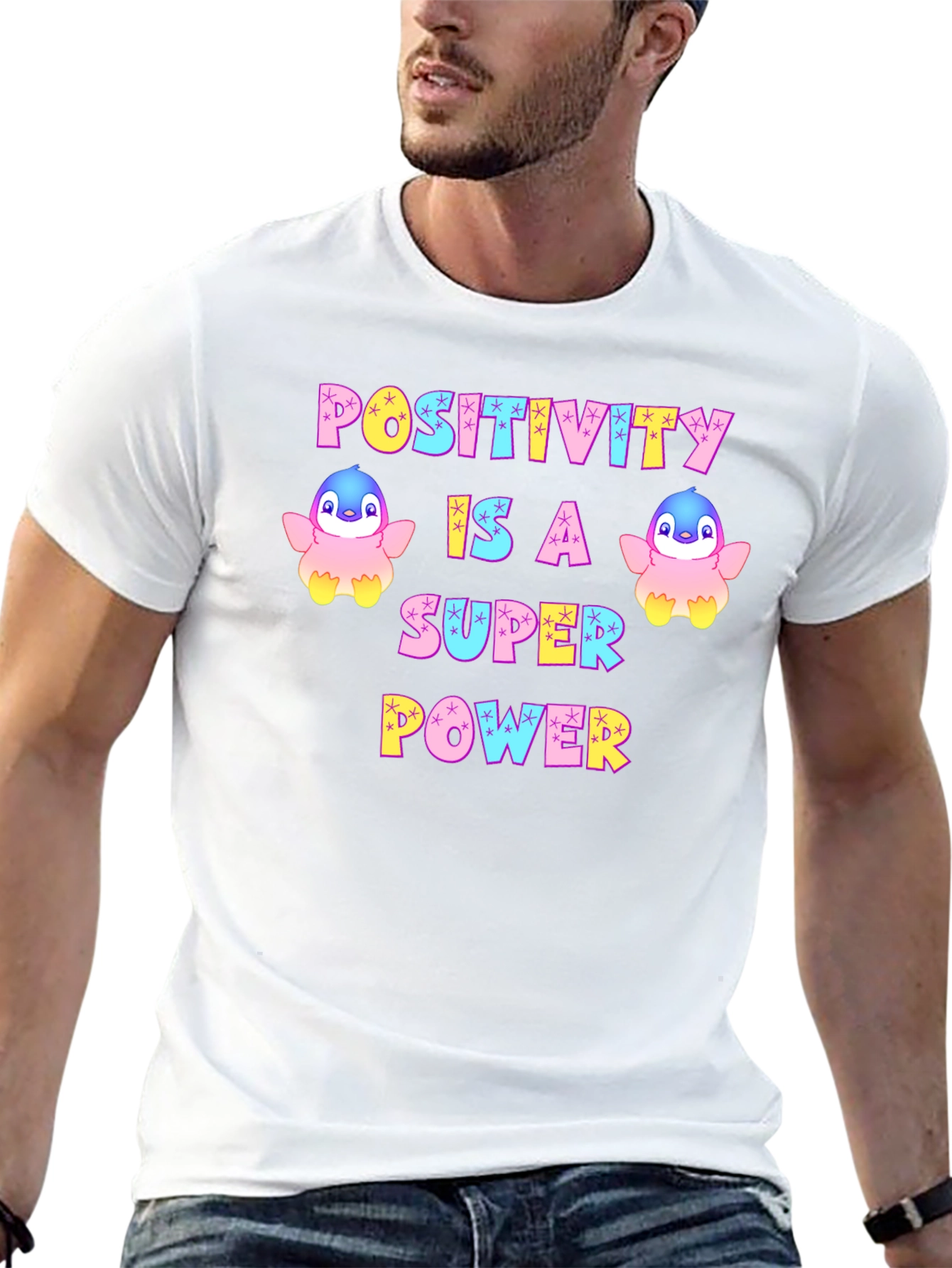 Positivity Super Power Graphic T-Shirt