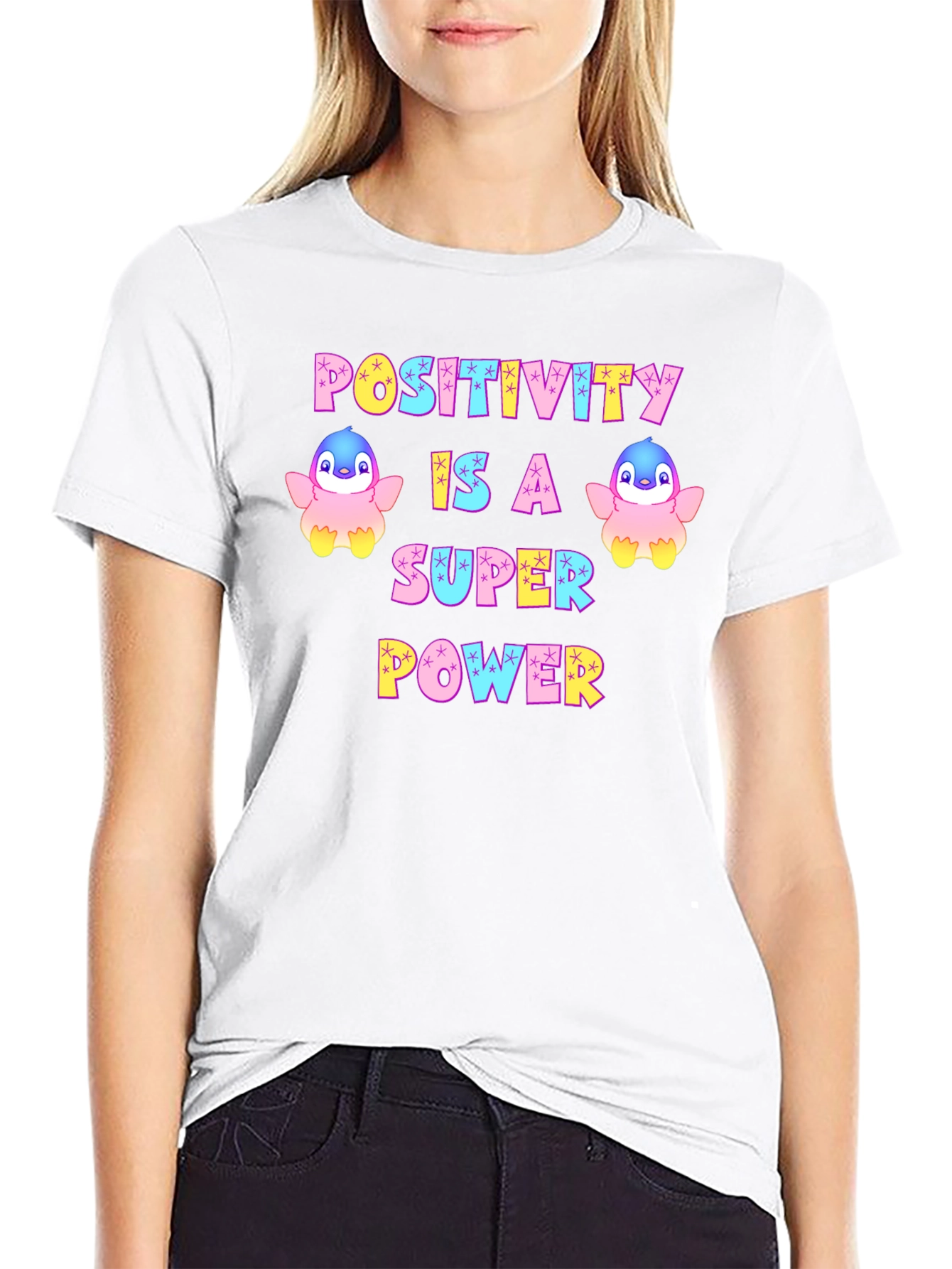 Positivity Super Power Graphic T-Shirt