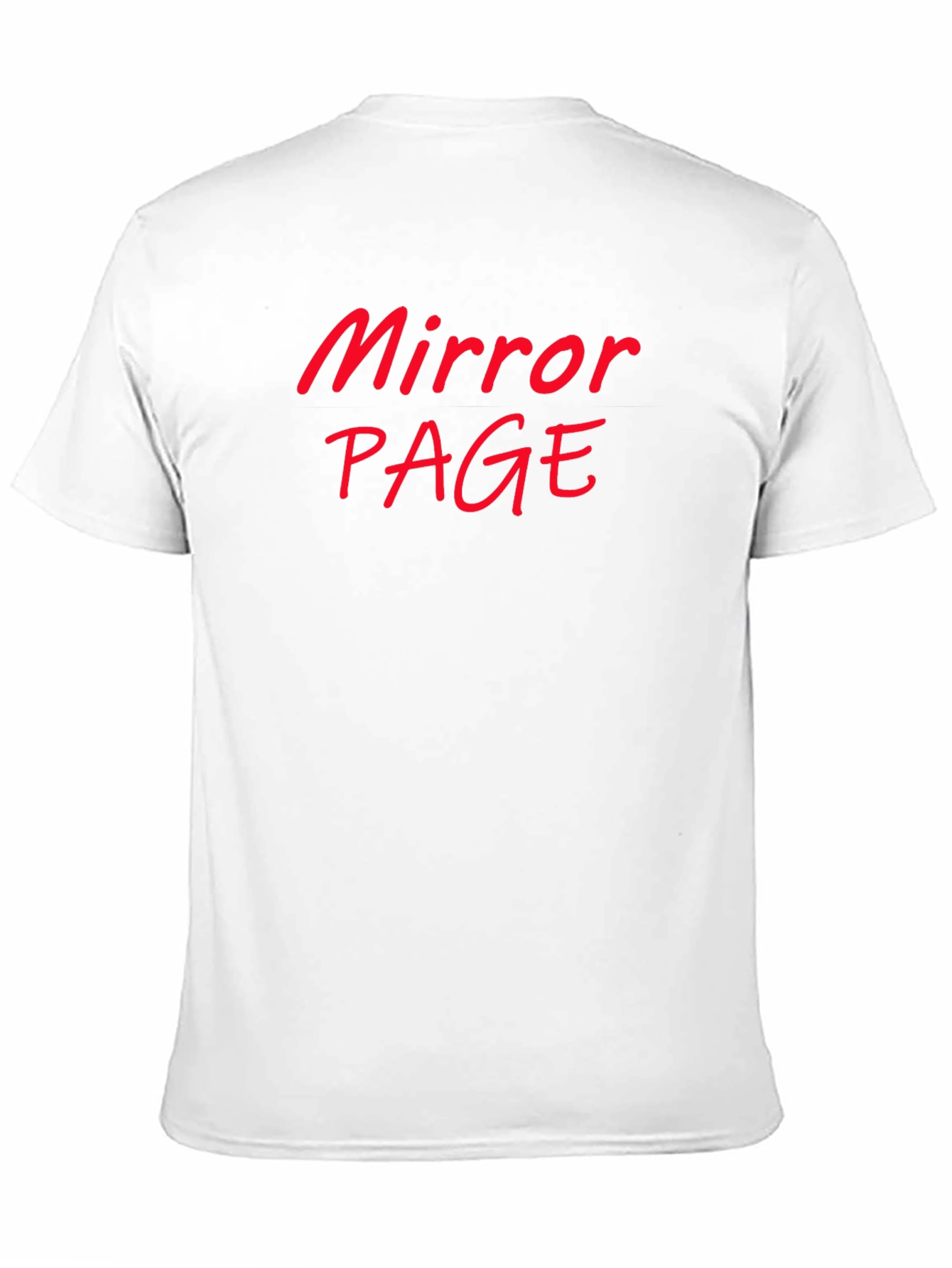 Mirror Page Black Cotton Graphic Tee