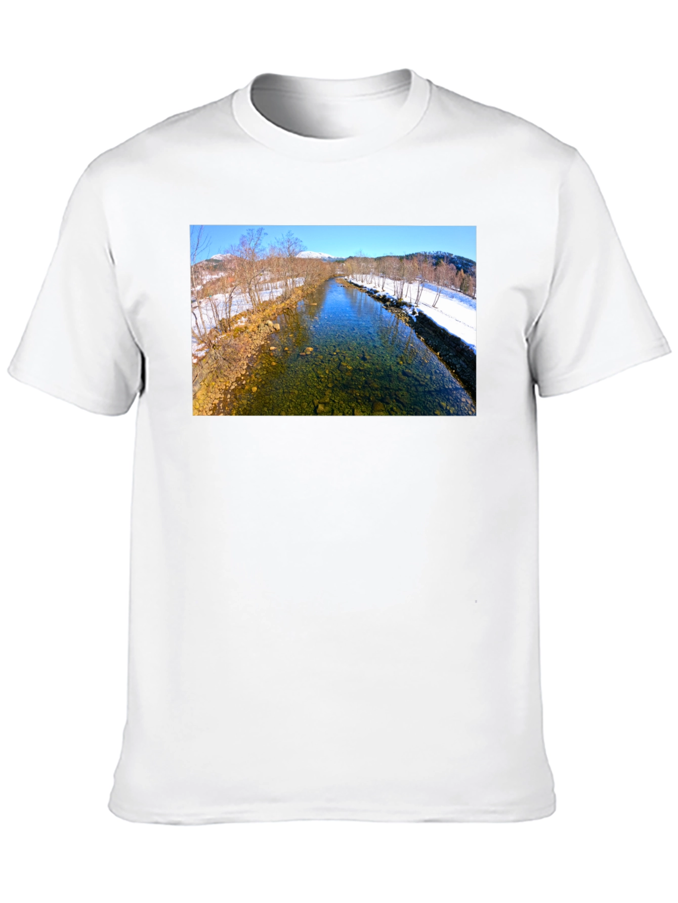 Scenic Winter River T-Shirt