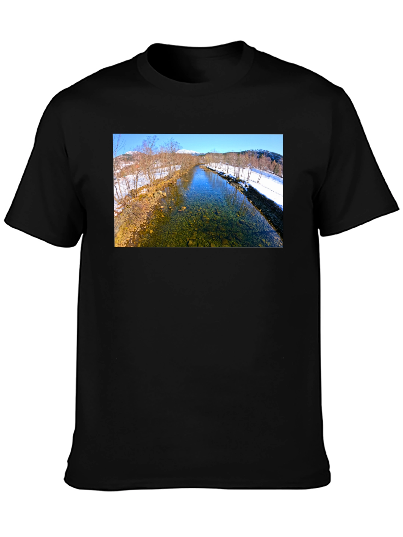 Scenic Winter River T-Shirt