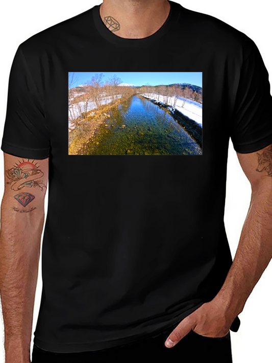 Scenic Winter River T-Shirt