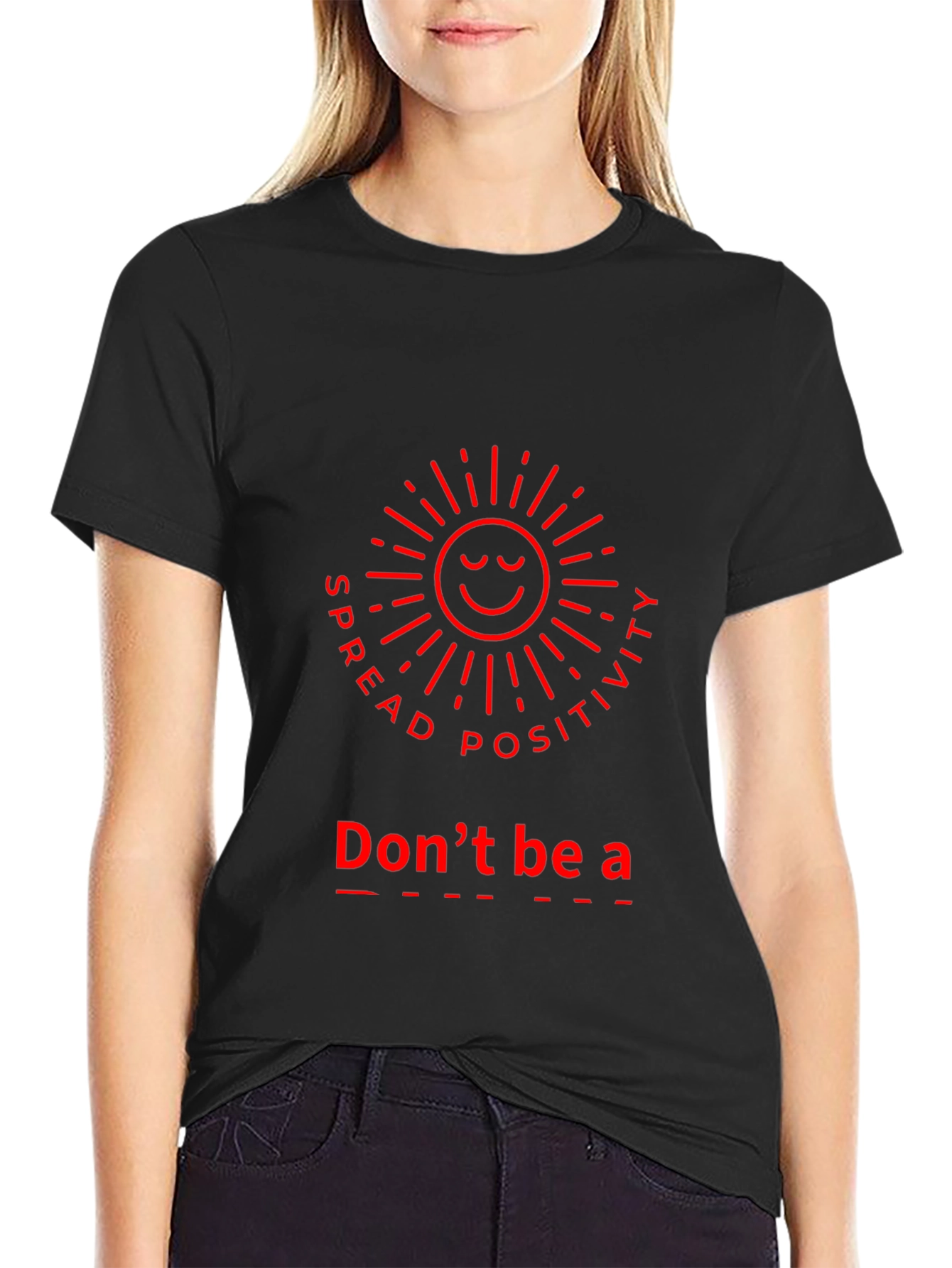 Spread Positivity Black T-Shirt