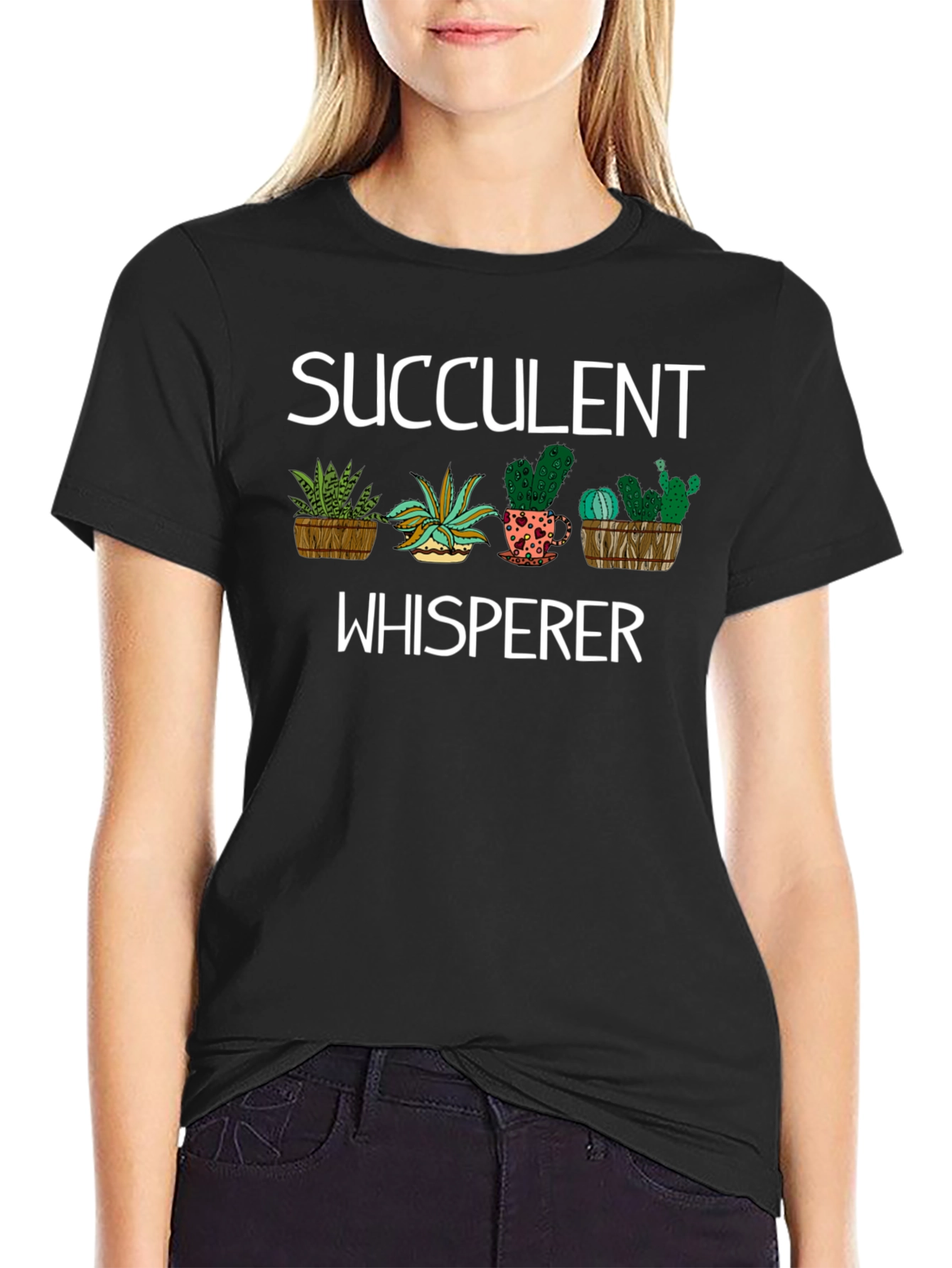Succulent Whisperer T-Shirt - Plant Lover Tee
