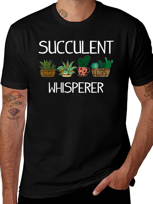 Succulent Whisperer T-Shirt - Plant Lover Tee