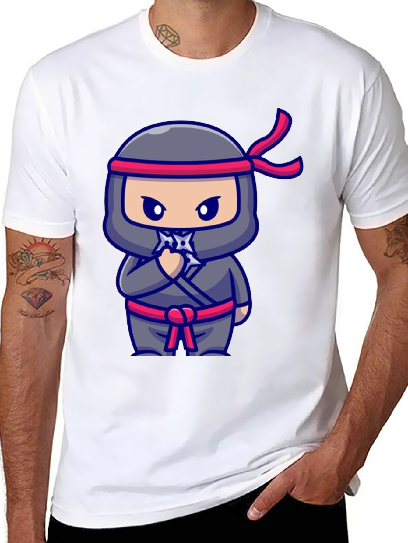 Ninja Cartoon Graphic Tee