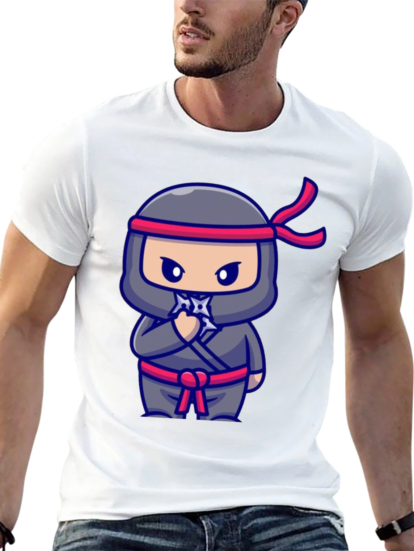 Ninja Cartoon Graphic Tee