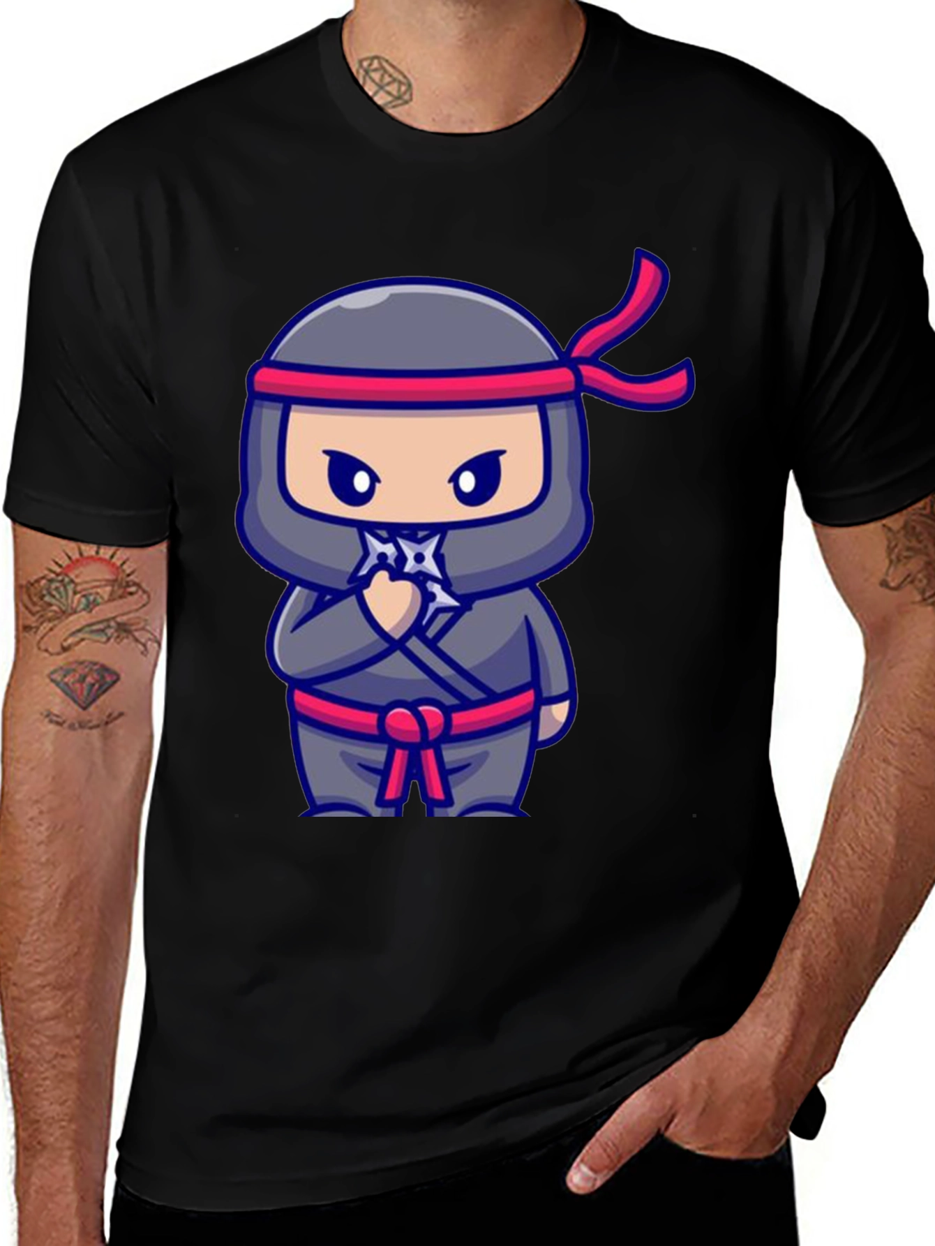 Ninja Cartoon Graphic Tee