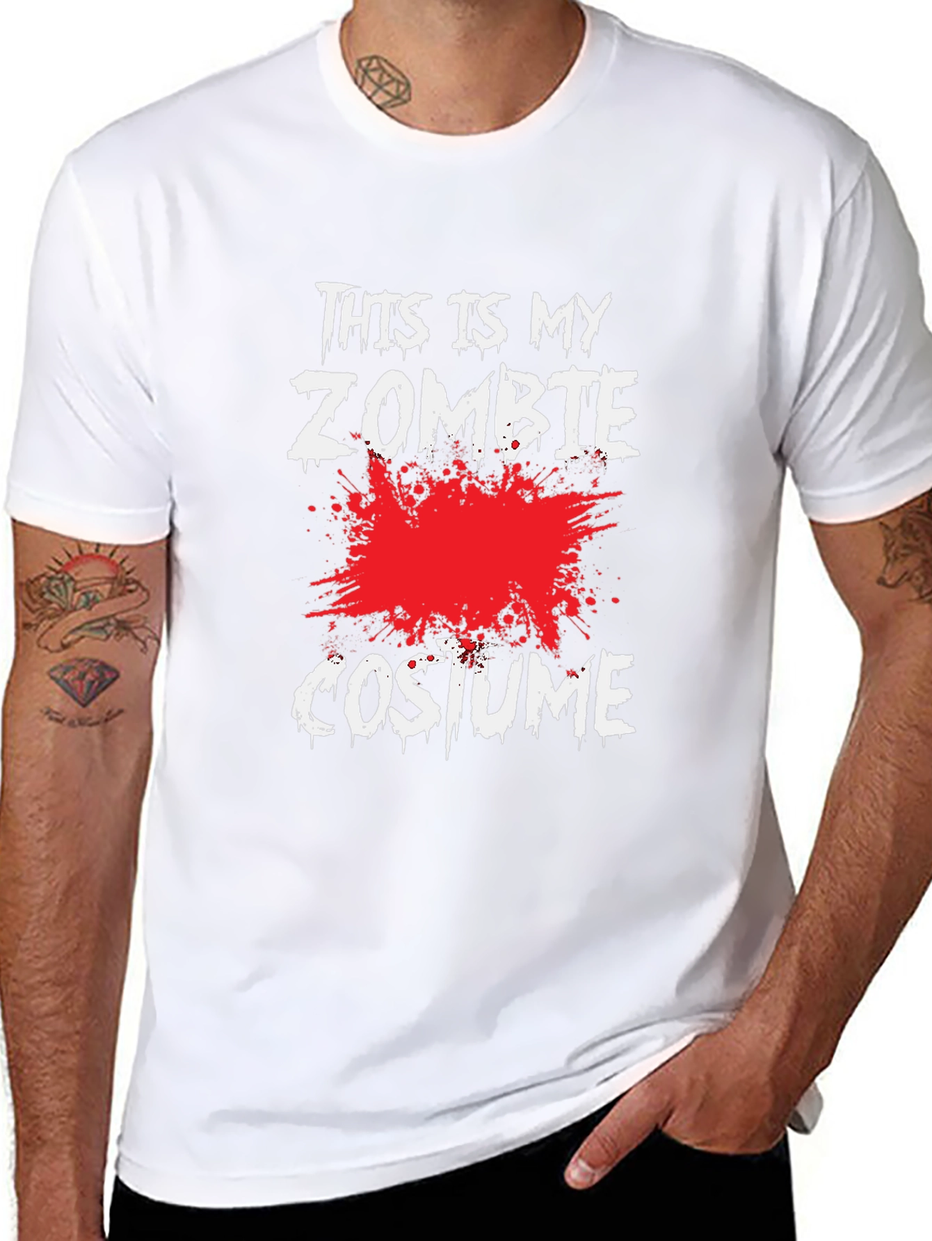 Zombie Costume T-Shirt - Halloween Tee