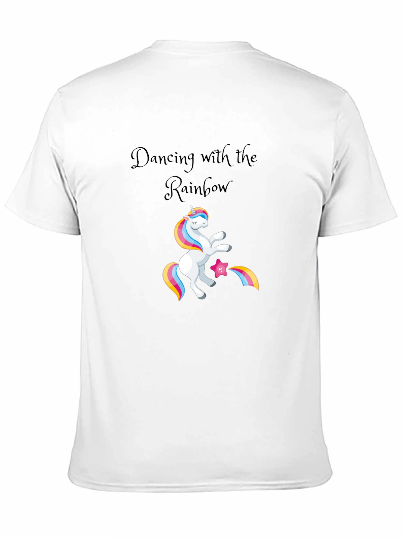 Dancing with Rainbows Black T-Shirt