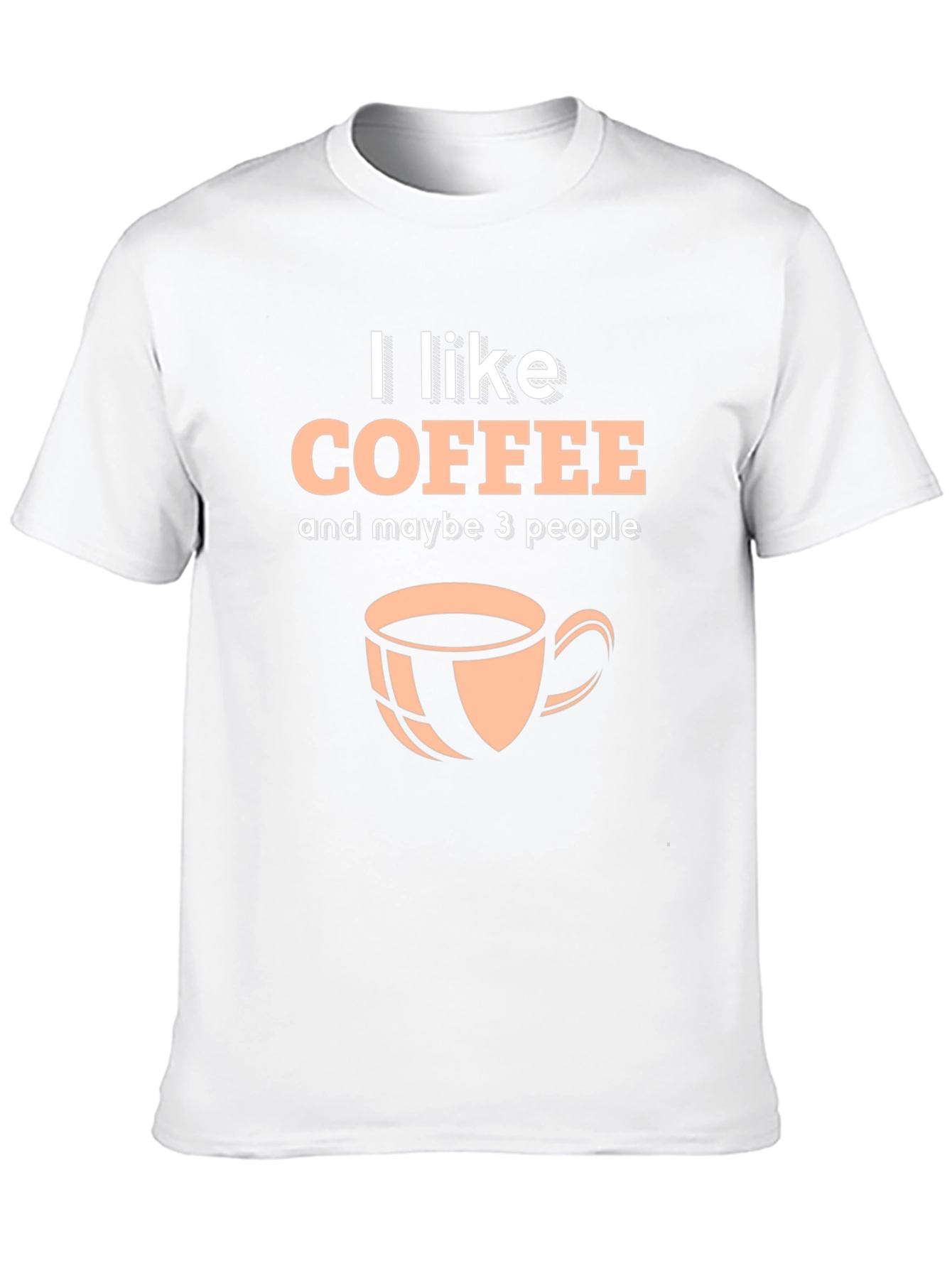 I Like Coffee Graphic T-Shirt - Black Crew Neck