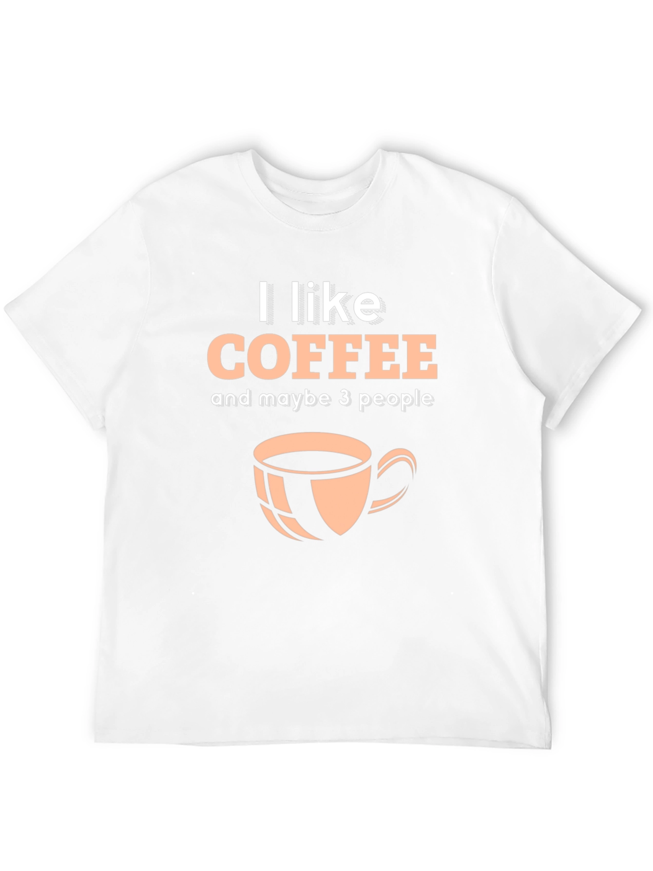 I Like Coffee Graphic T-Shirt - Black Crew Neck