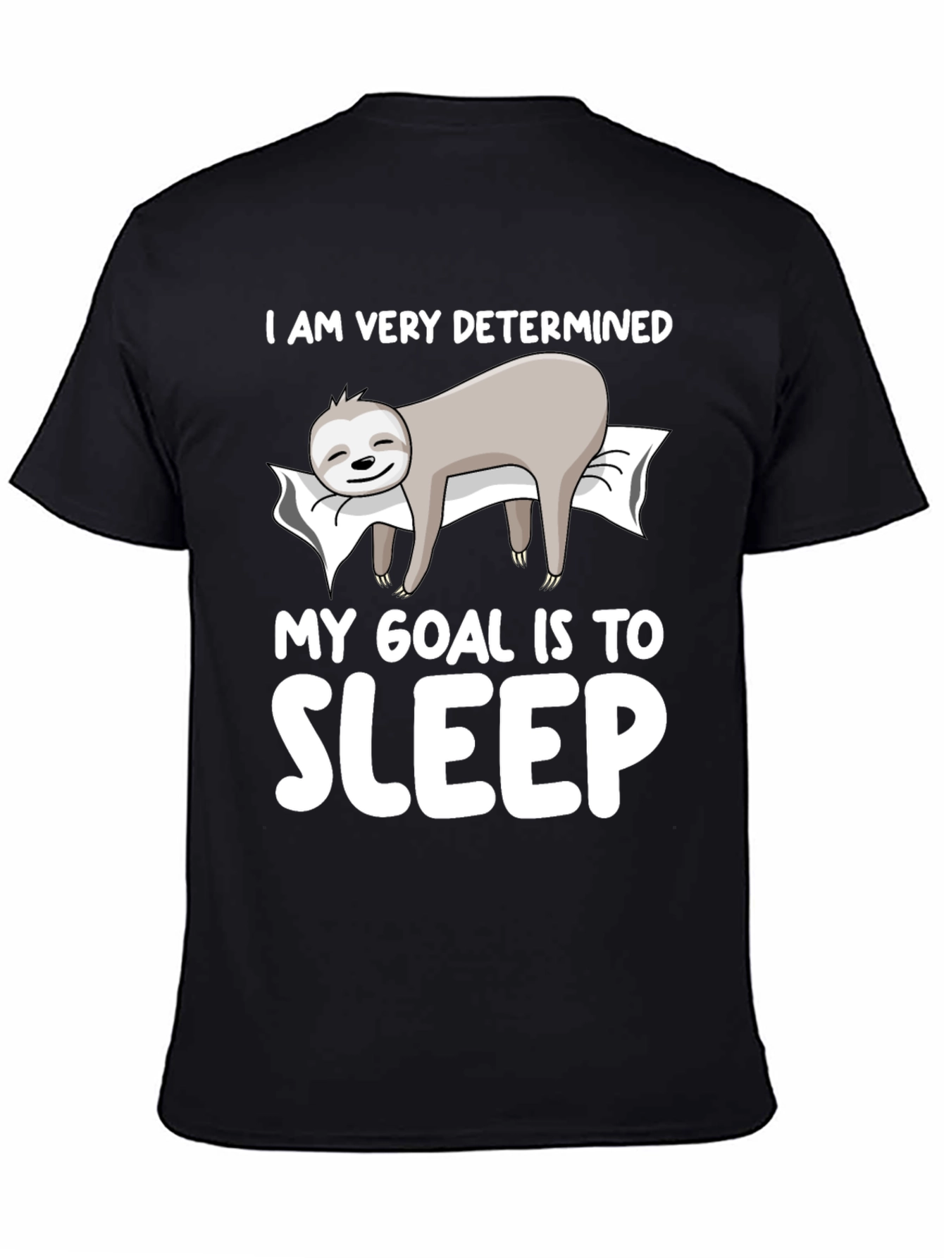 Determined to Sleep Sloth Graphic Tee