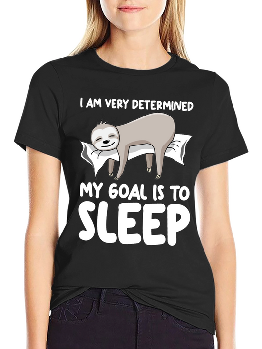 Determined to Sleep Sloth Graphic Tee