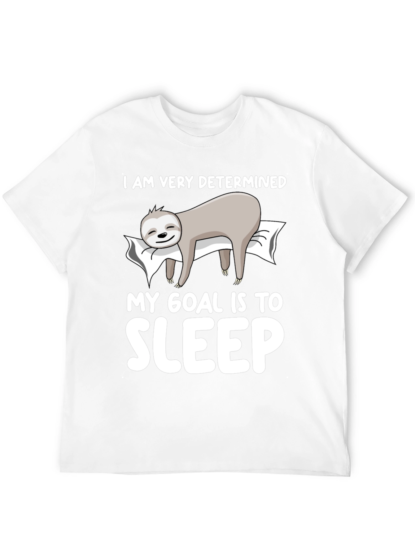 Determined to Sleep Sloth Graphic Tee