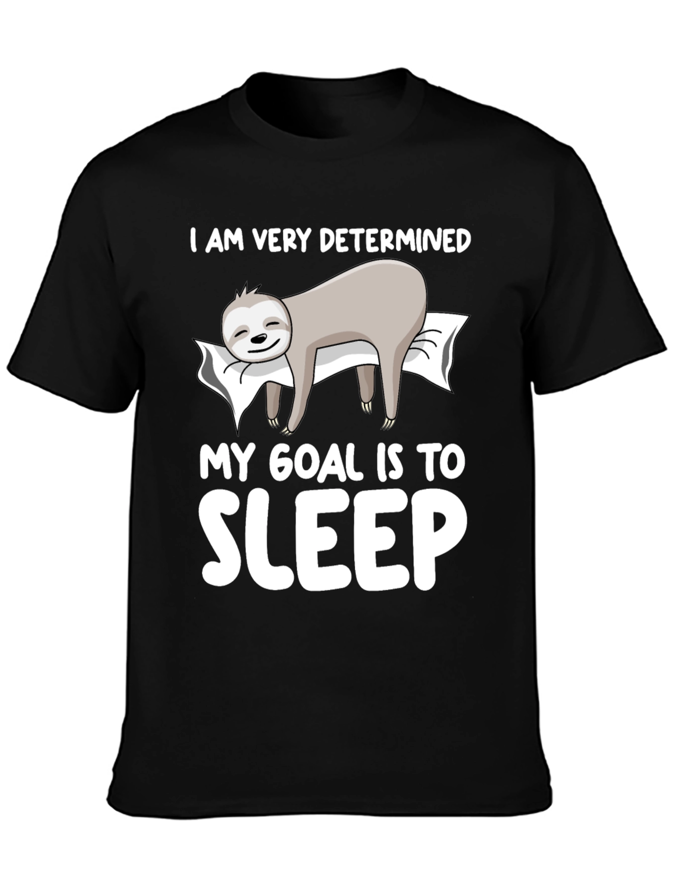 Determined to Sleep Sloth Graphic Tee