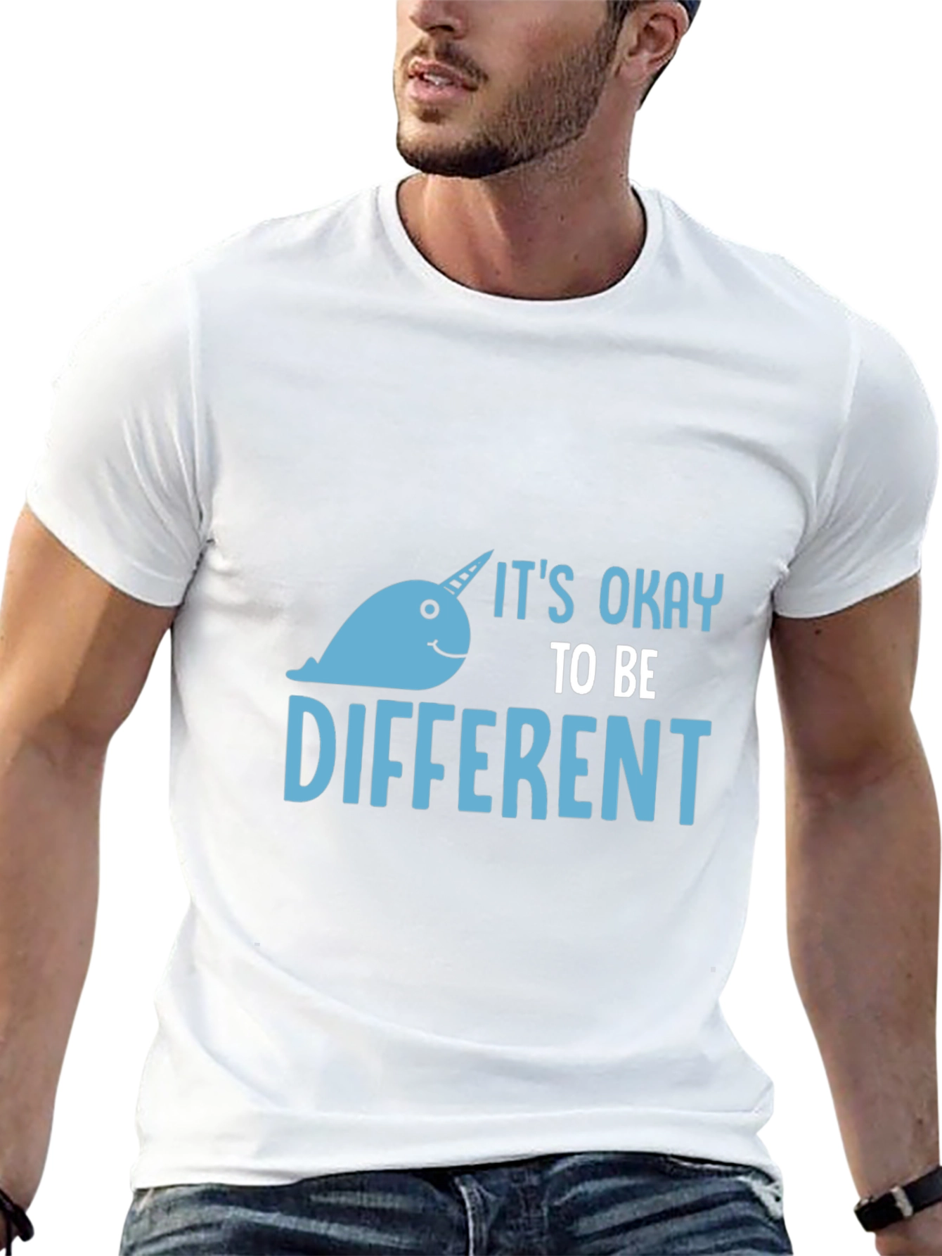 Its Okay to Be Different - Narwhal Graphic Tee