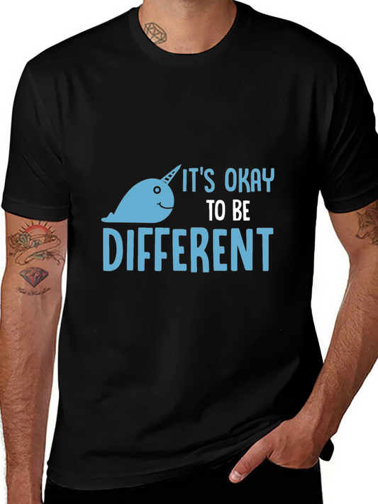 Its Okay to Be Different - Narwhal Graphic Tee