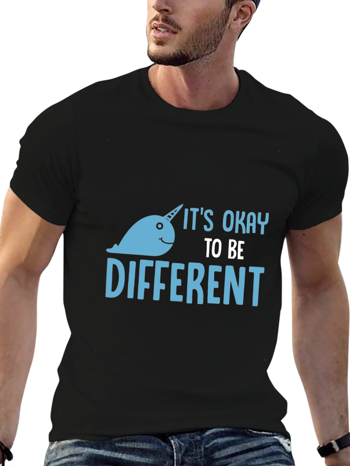 Its Okay to Be Different - Narwhal Graphic Tee
