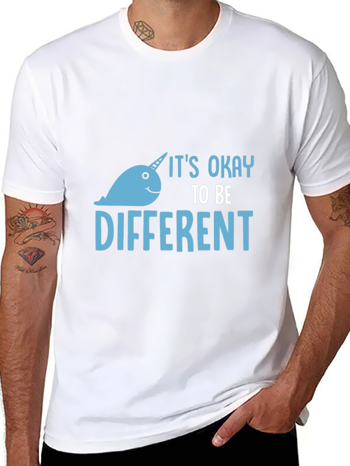 Its Okay to Be Different - Narwhal Graphic Tee