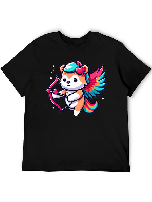 Cupid Bear Graphic Tee - Black