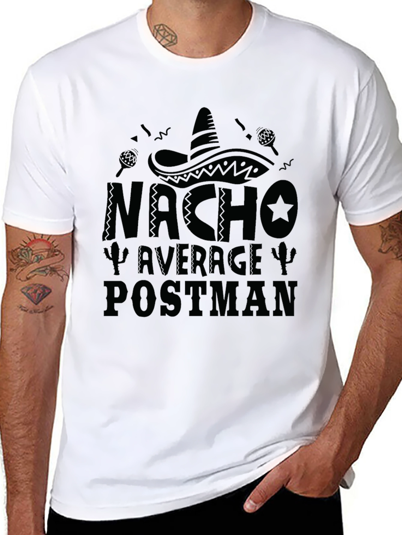 Nacho Average Postman Funny T-Shirt