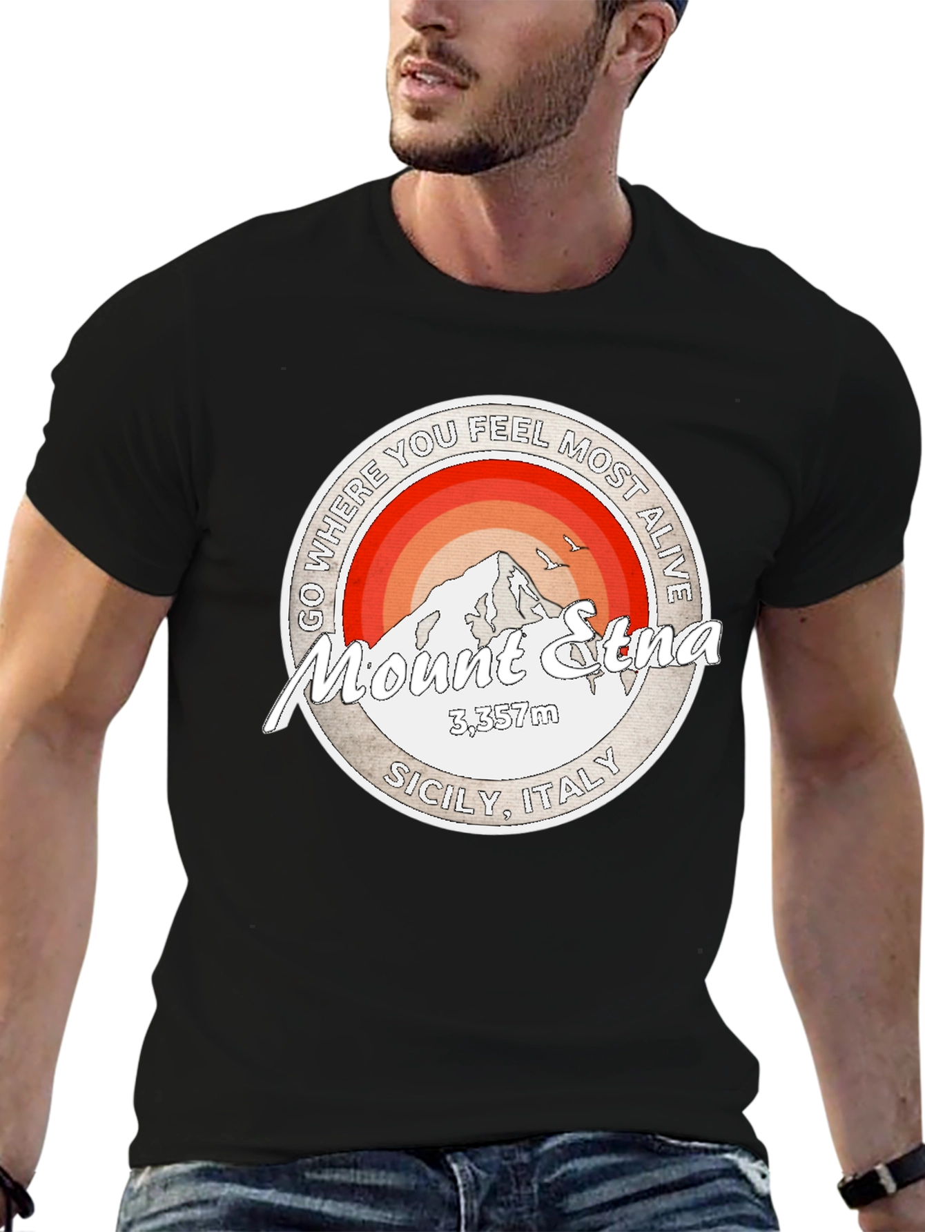 Mount Etna Graphic T-Shirt - Adventure Ready
