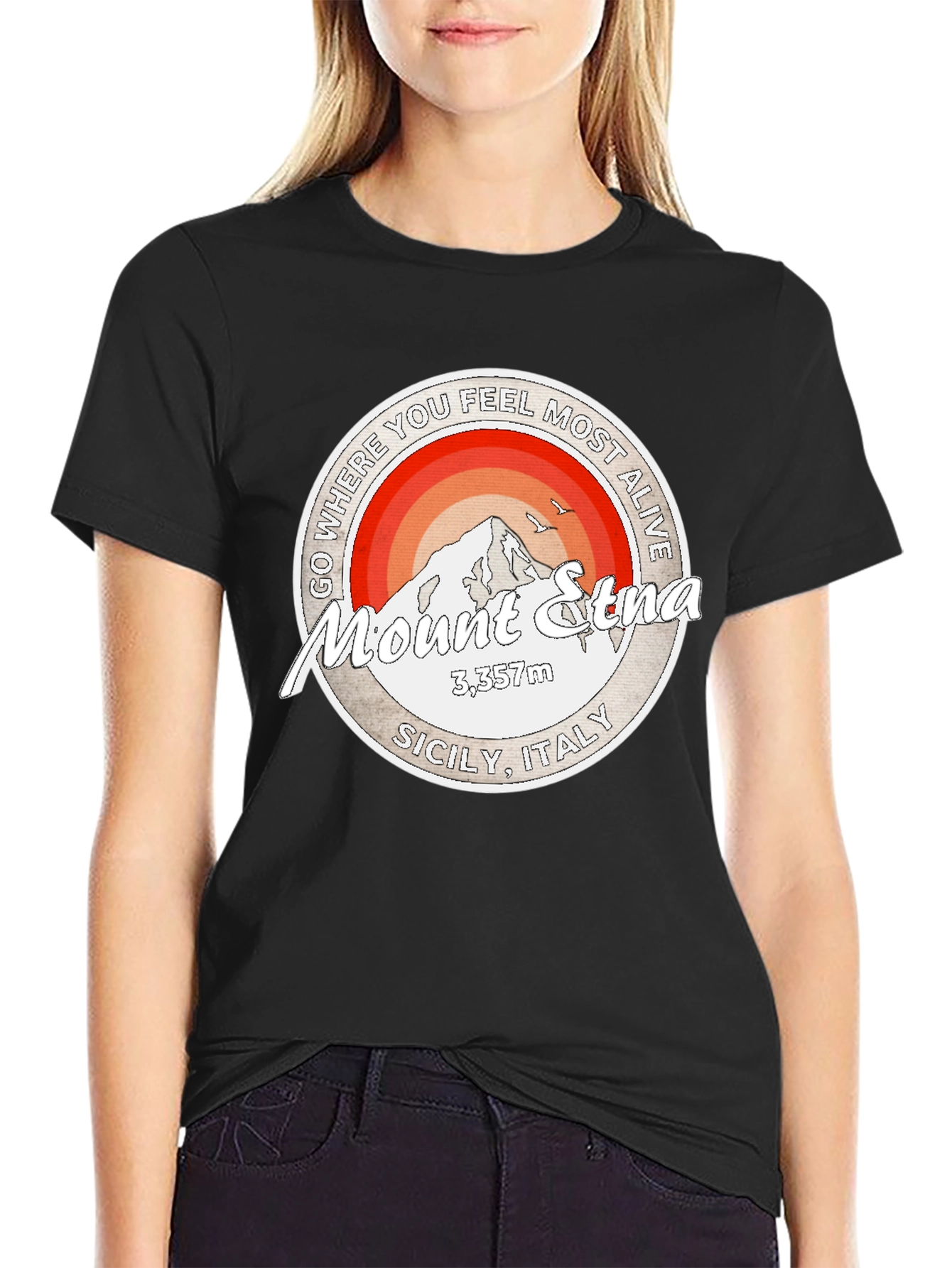 Mount Etna Graphic T-Shirt - Adventure Ready