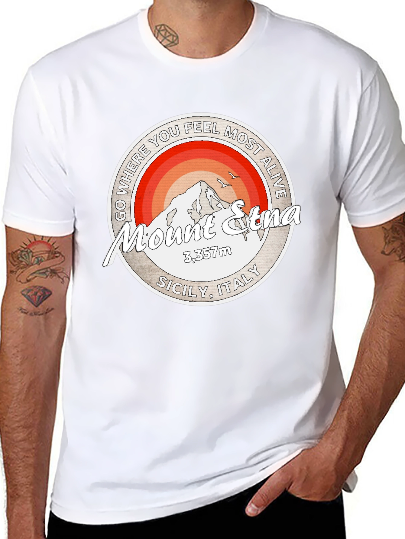 Mount Etna Graphic T-Shirt - Adventure Ready