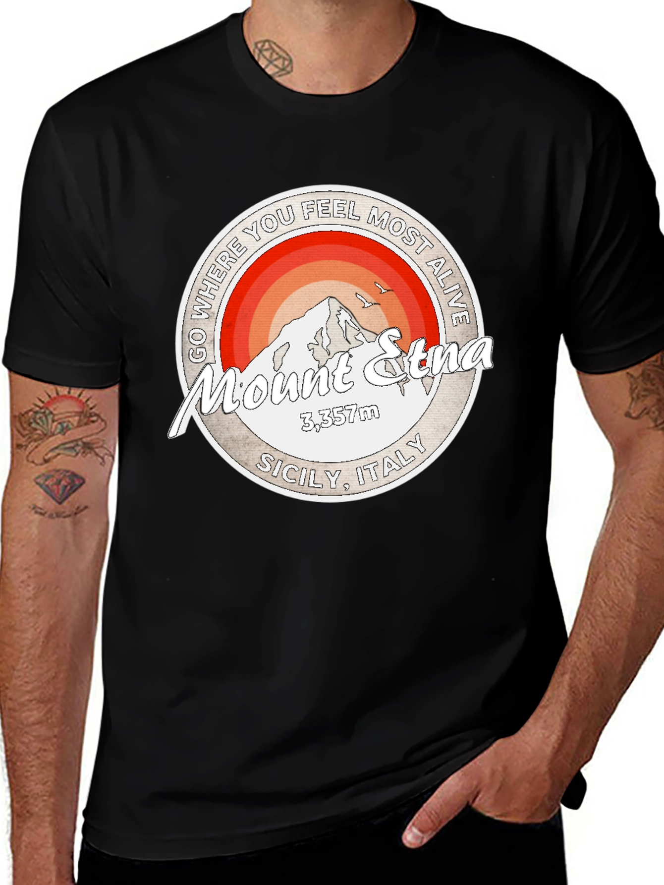 Mount Etna Graphic T-Shirt - Adventure Ready