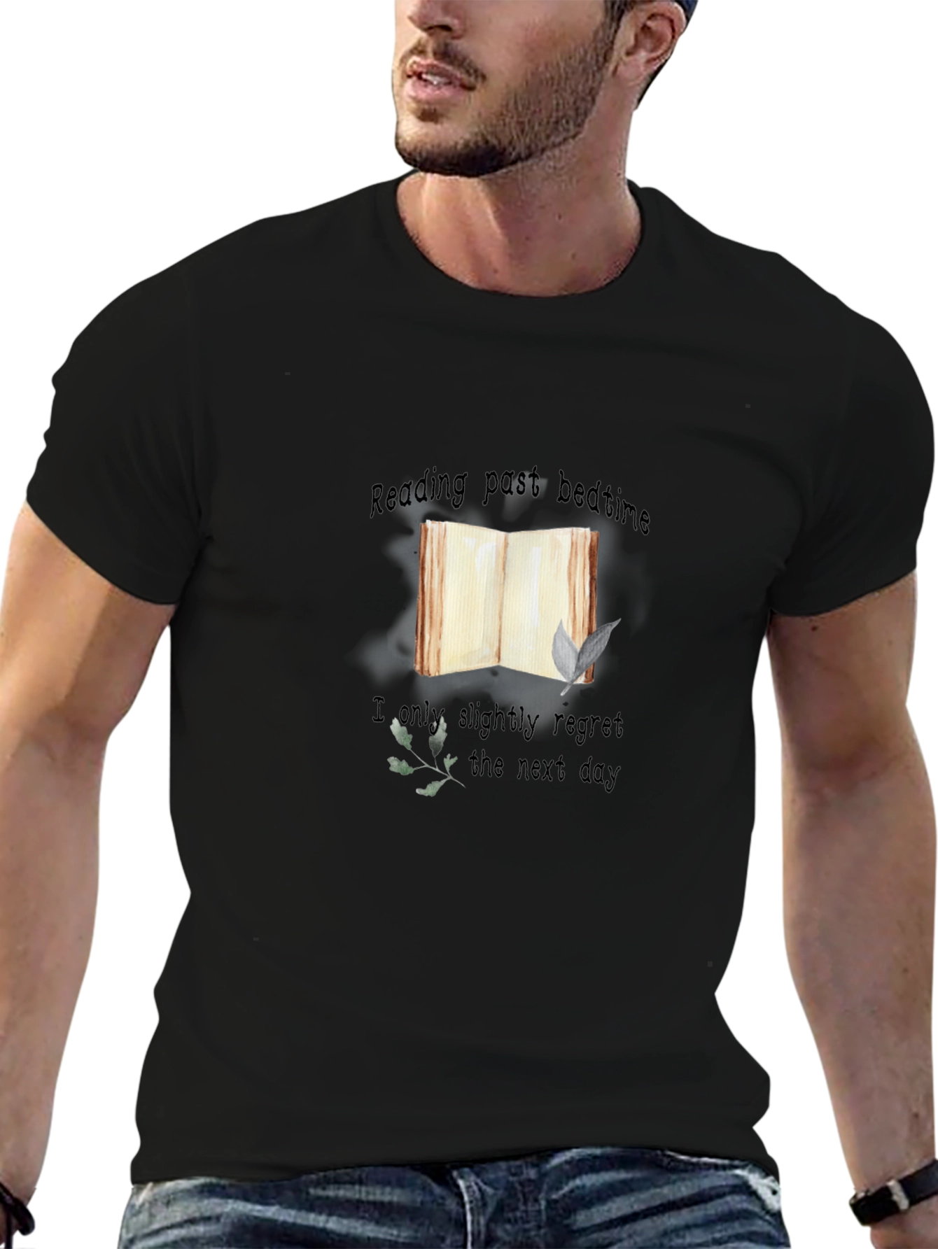 Book Lovers Tee: Reading Past Bedtime Shirt
