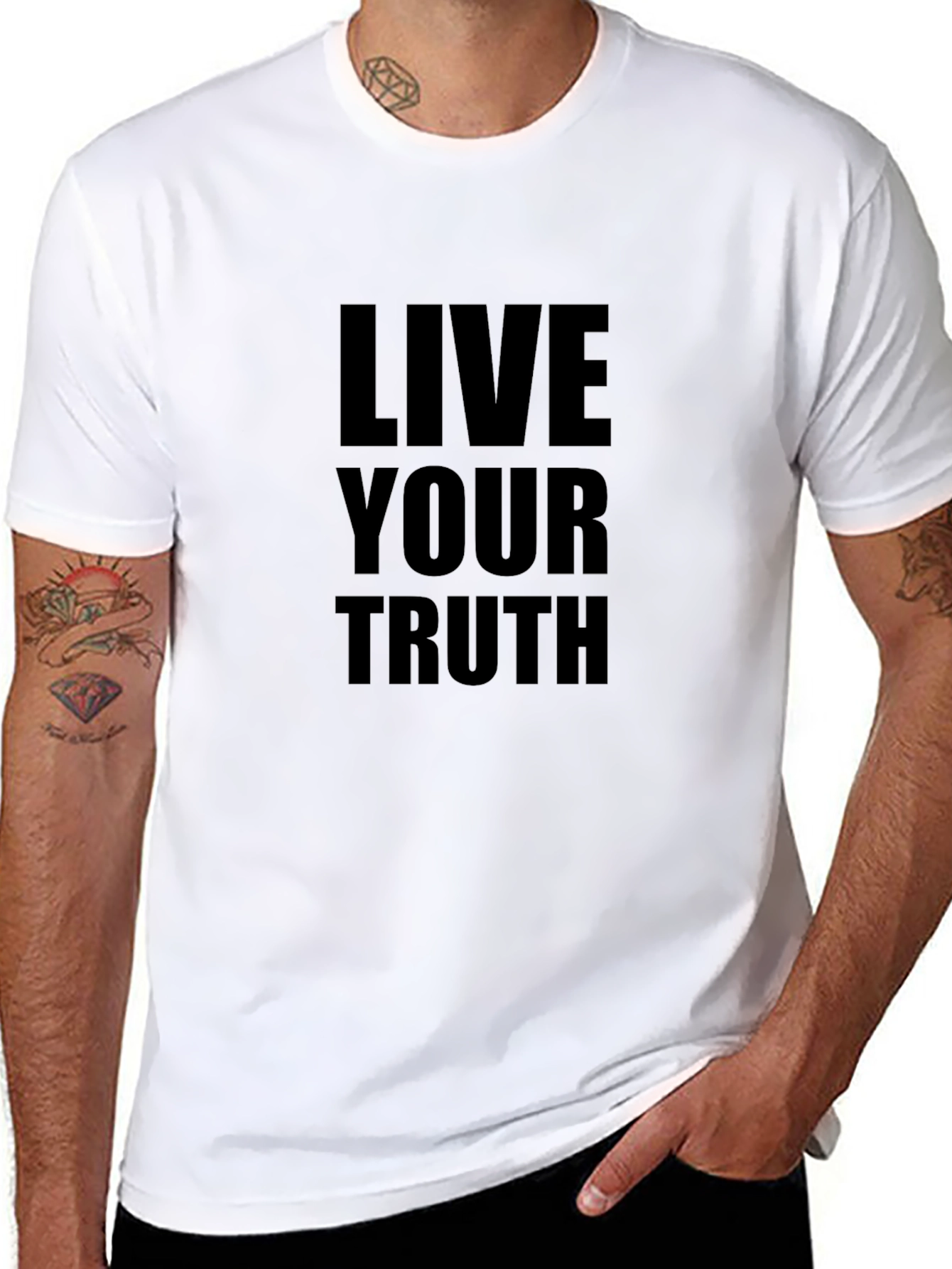 Live Your Truth Graphic Tee - Black