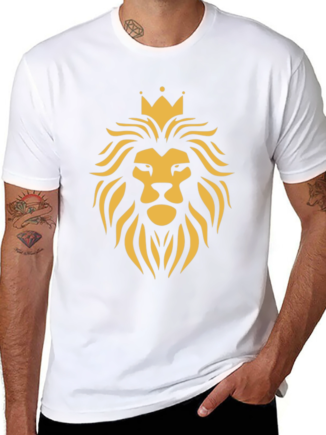 Lion King Graphic Tee - Bold Black T-Shirt