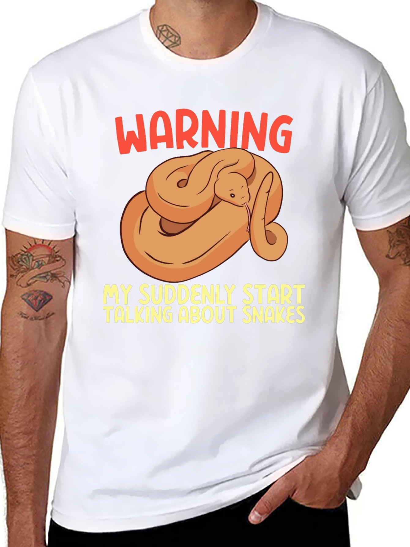 Warning: May Suddenly Talk About Snakes T-Shirt