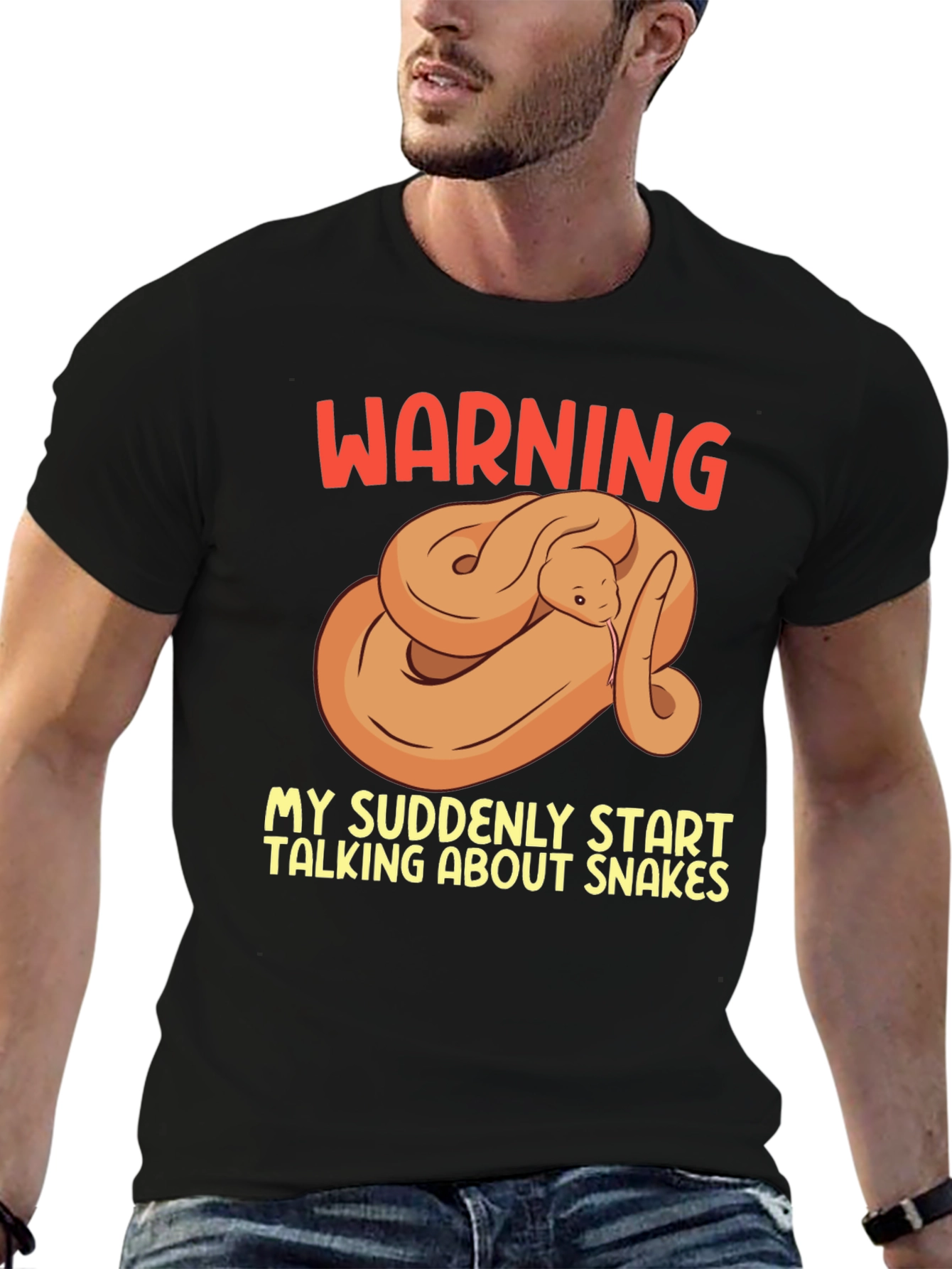 Warning: May Suddenly Talk About Snakes T-Shirt