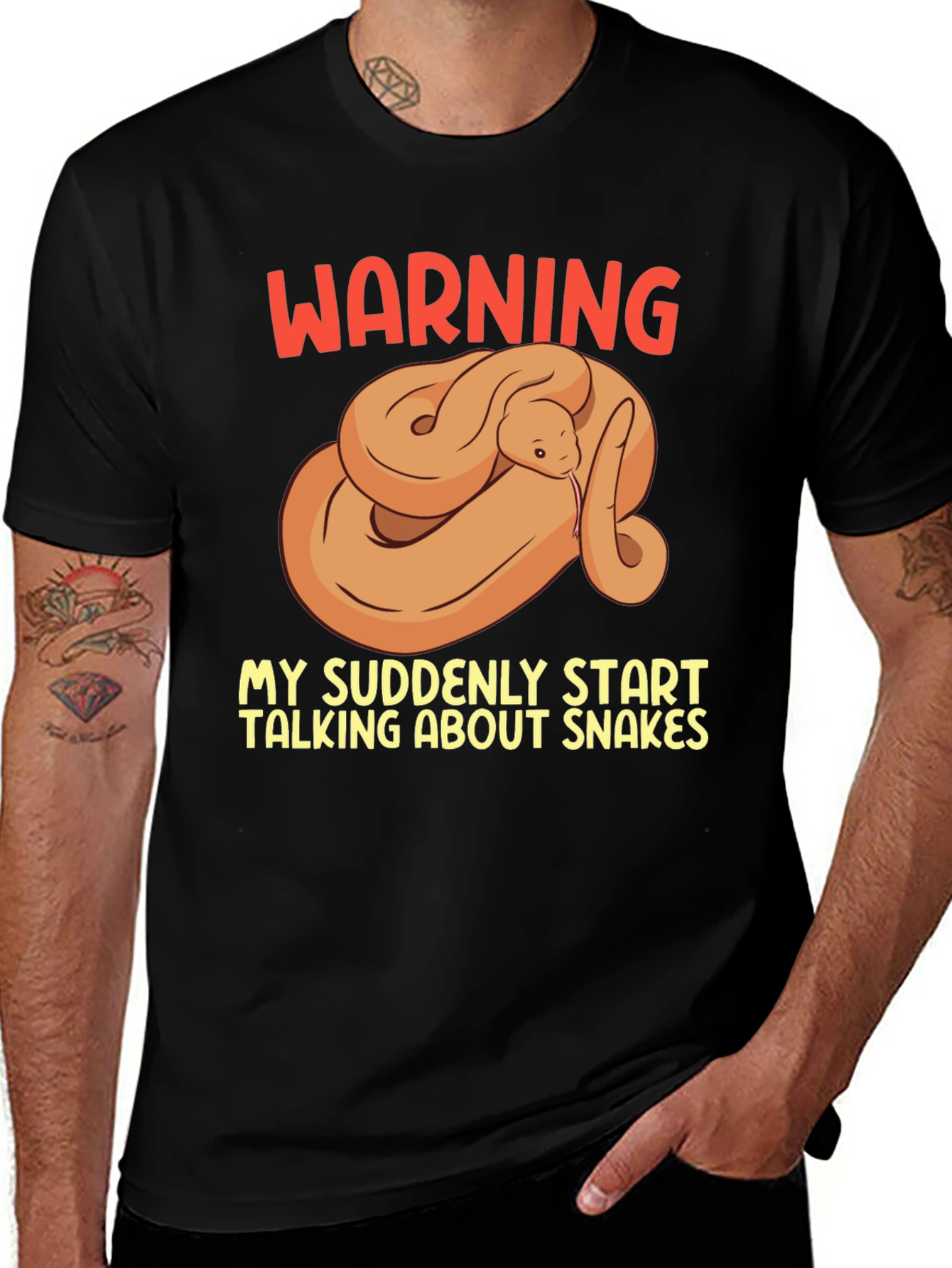 Warning: May Suddenly Talk About Snakes T-Shirt