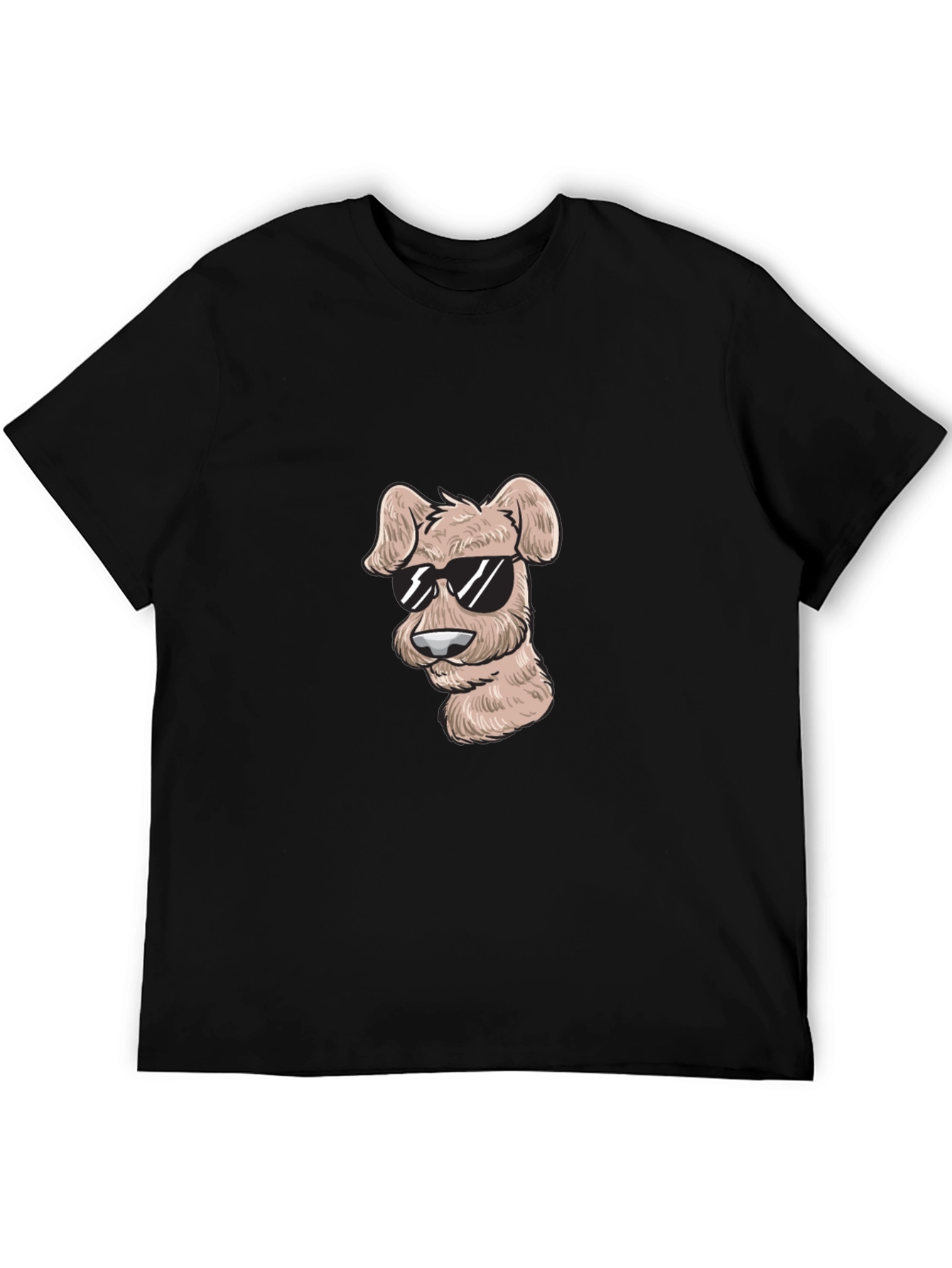 Cool Dog Graphic T-Shirt - Black
