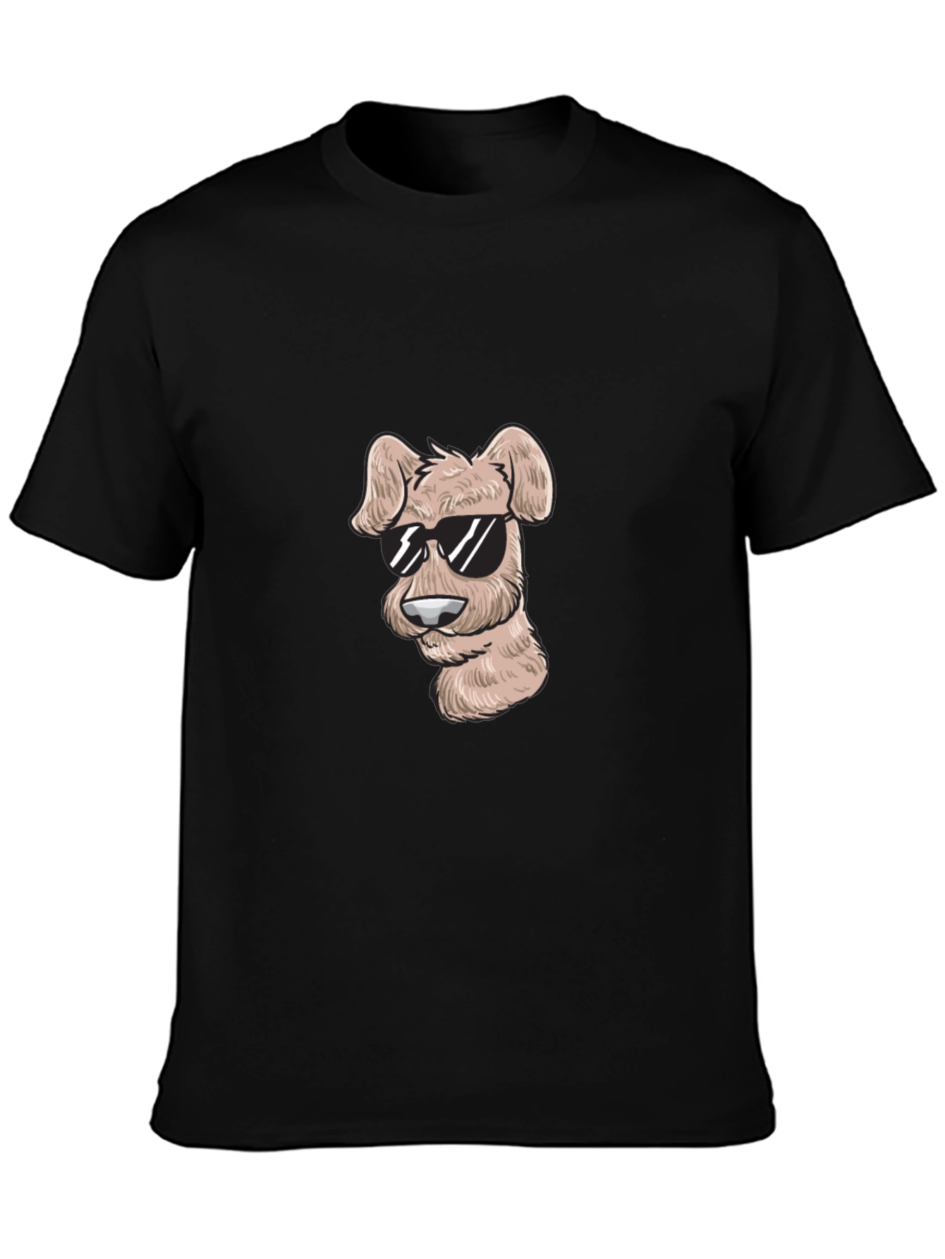 Cool Dog Graphic T-Shirt - Black