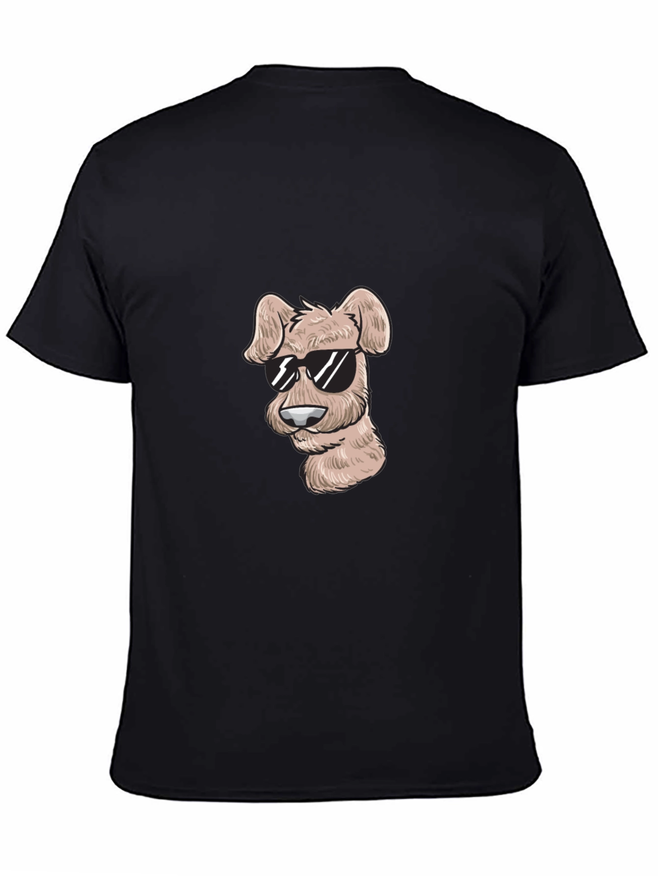 Cool Dog Graphic T-Shirt - Black