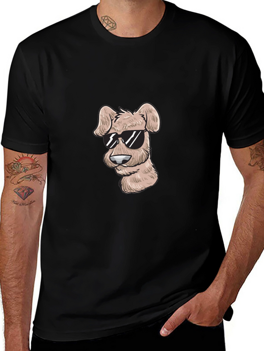 Cool Dog Graphic T-Shirt - Black