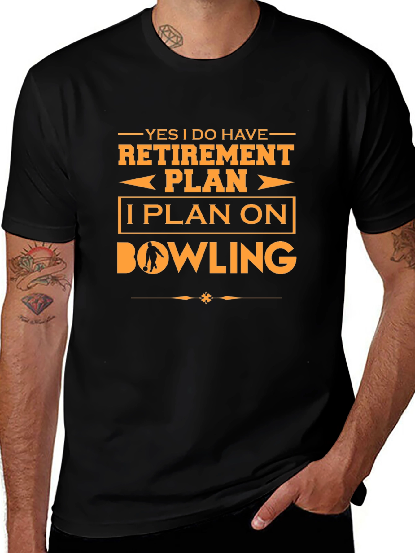 Bowling Retirement Plan Graphic Tee