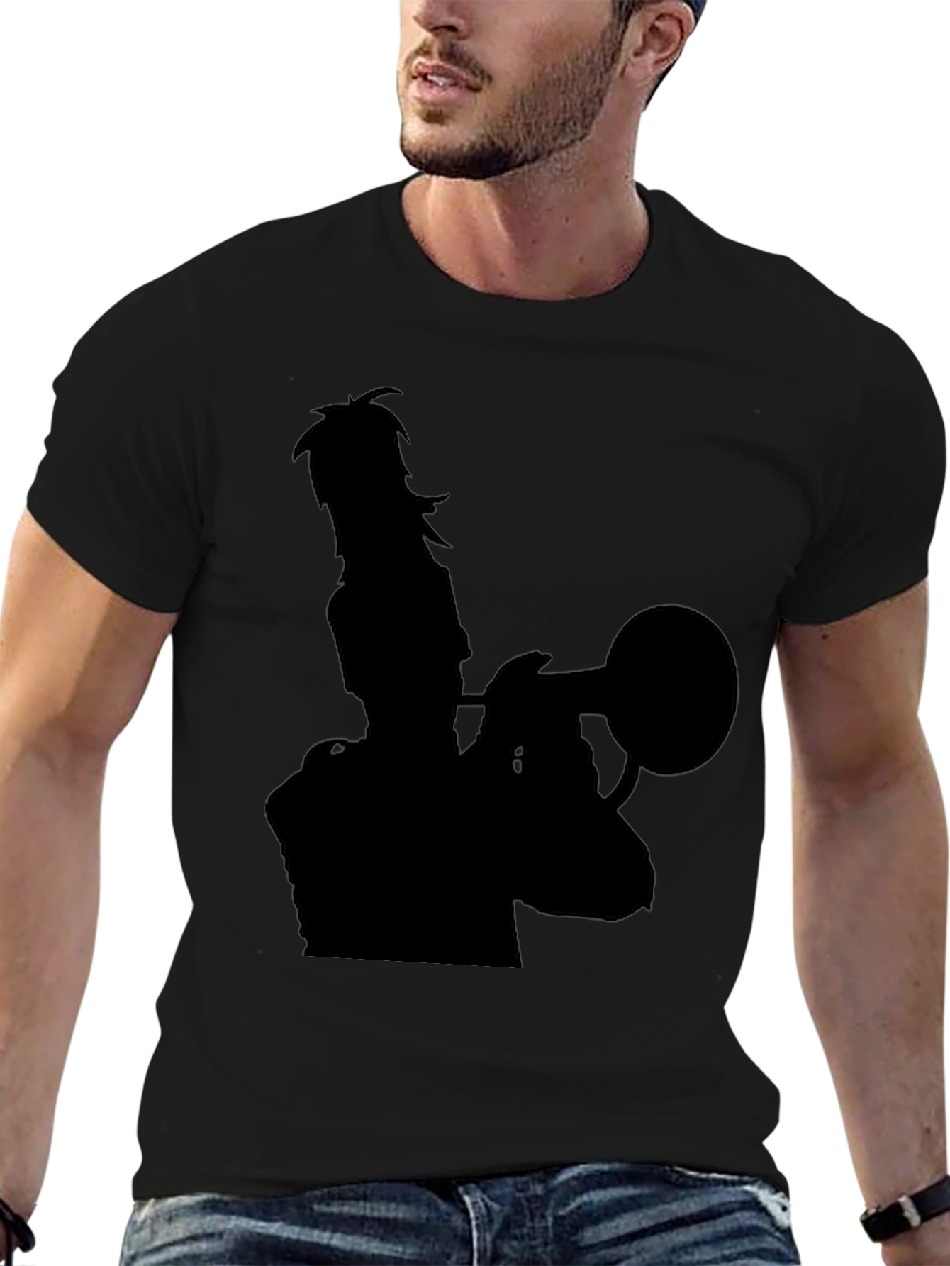 Musician Silhouette Black T-Shirt