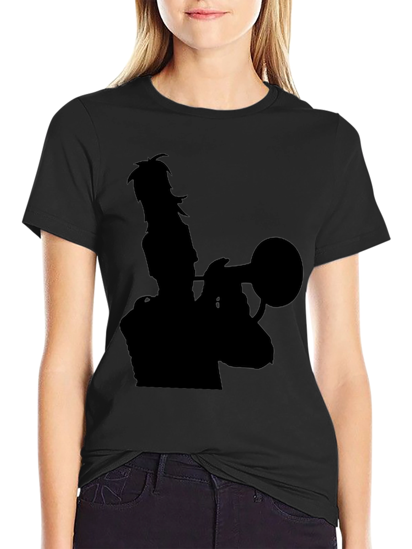 Musician Silhouette Black T-Shirt