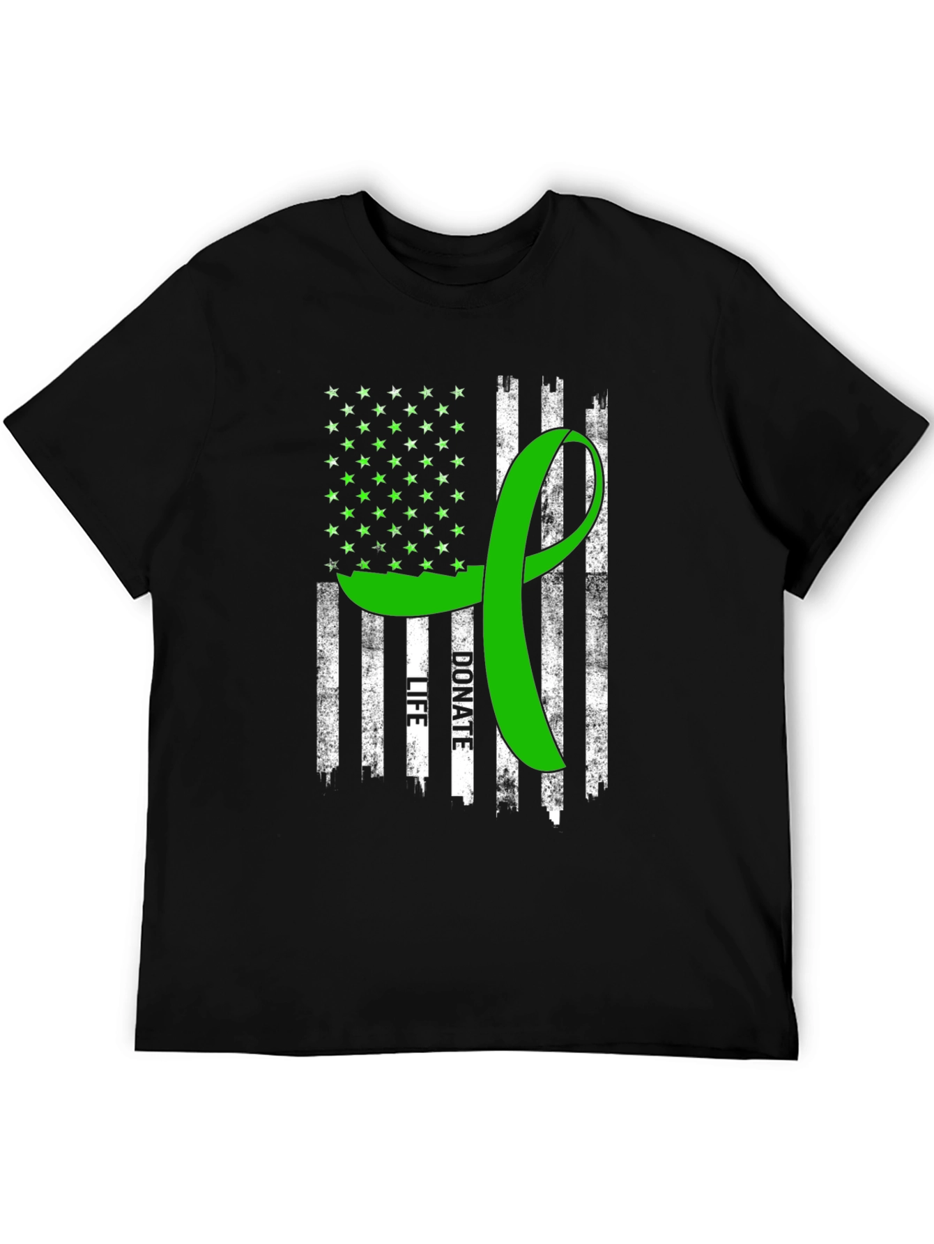 Donate Life American Flag T-Shirt
