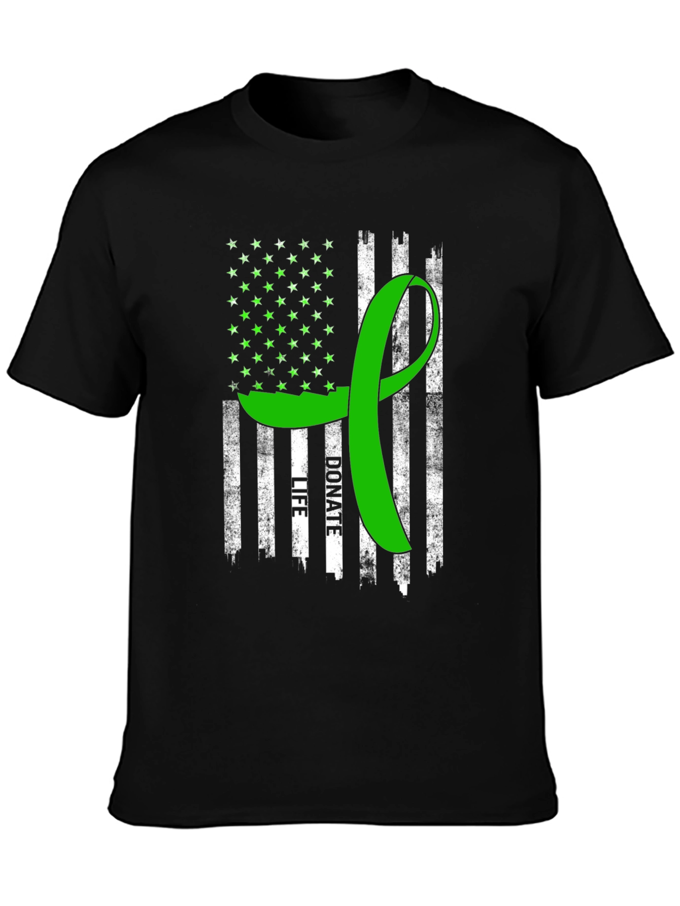 Donate Life American Flag T-Shirt