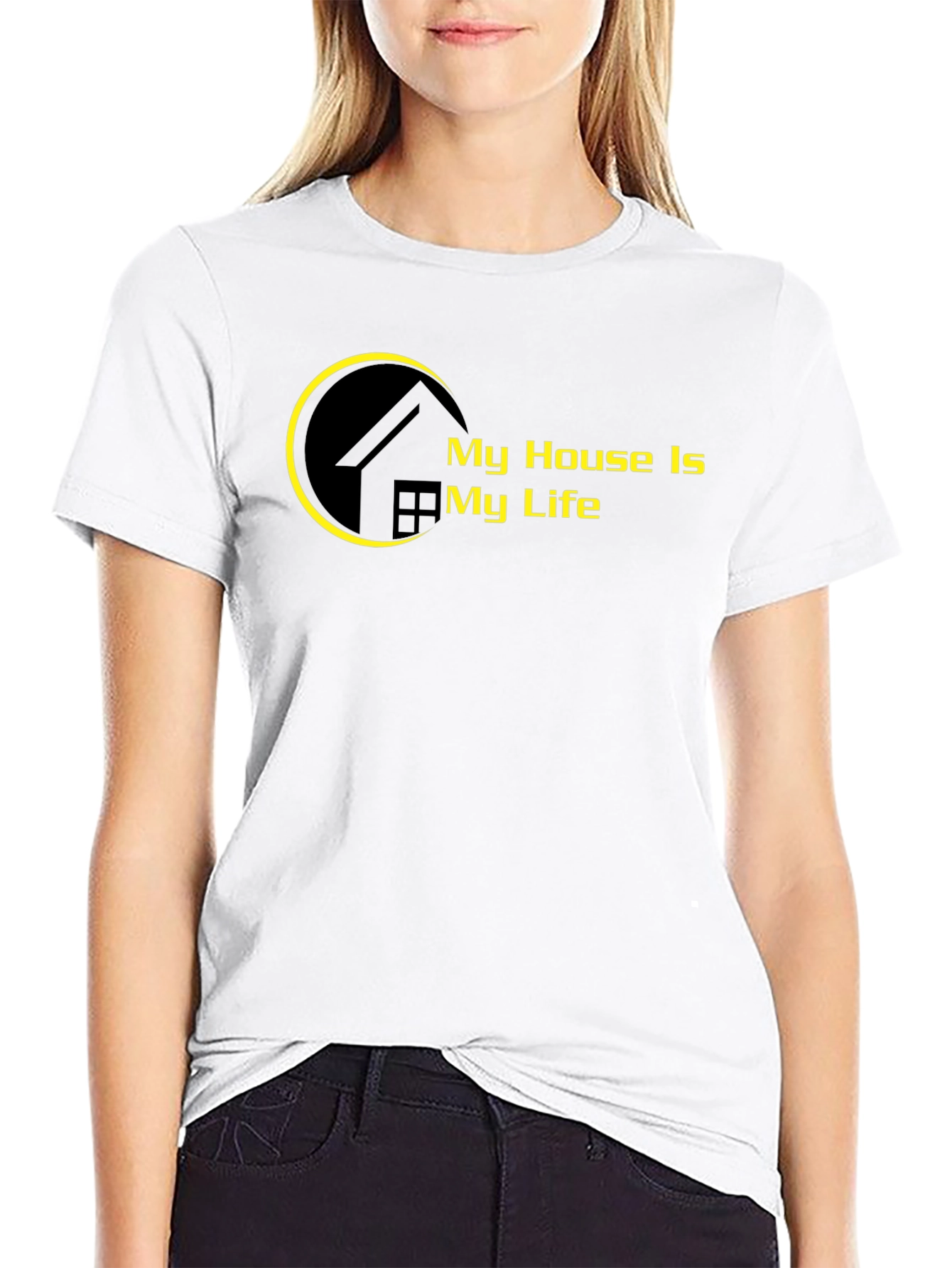 My House Is My Life Black T-Shirt