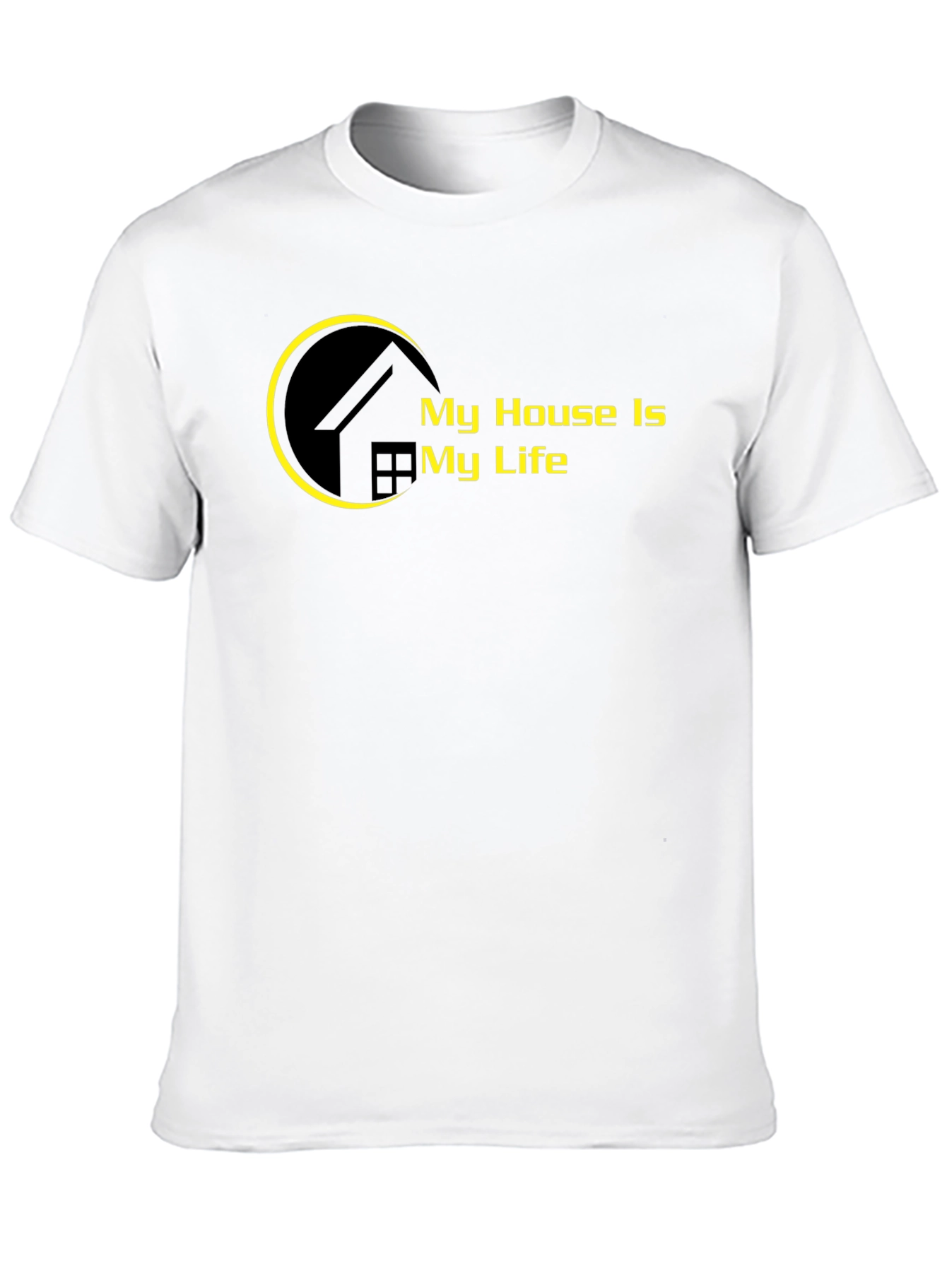 My House Is My Life Black T-Shirt